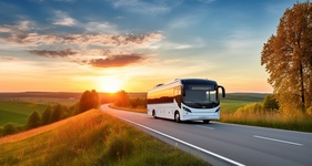 Dryden NY motorcoach bus for 30 to 56 passengers, long trips and big groups